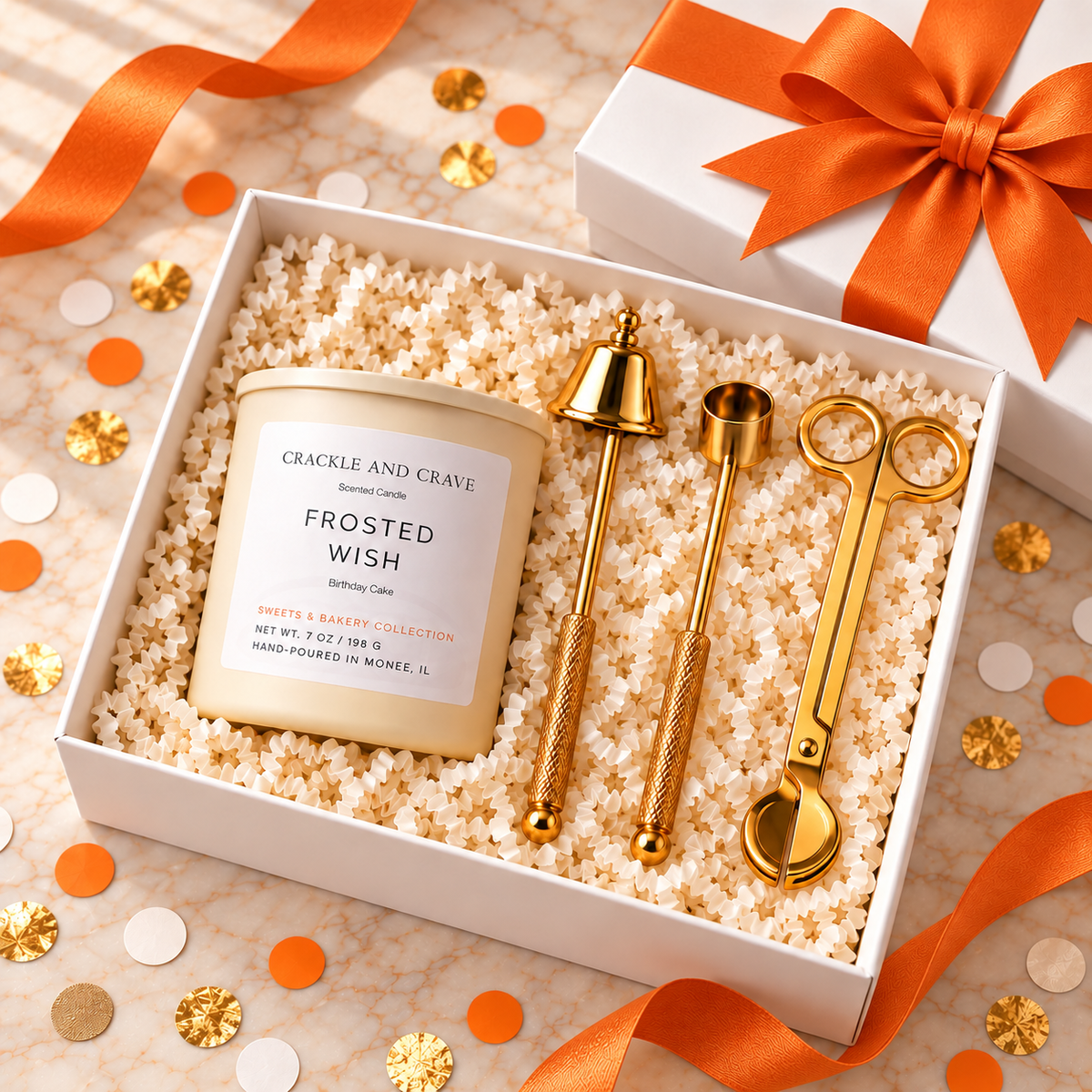 Frosted Wish Candle Care Gift Set